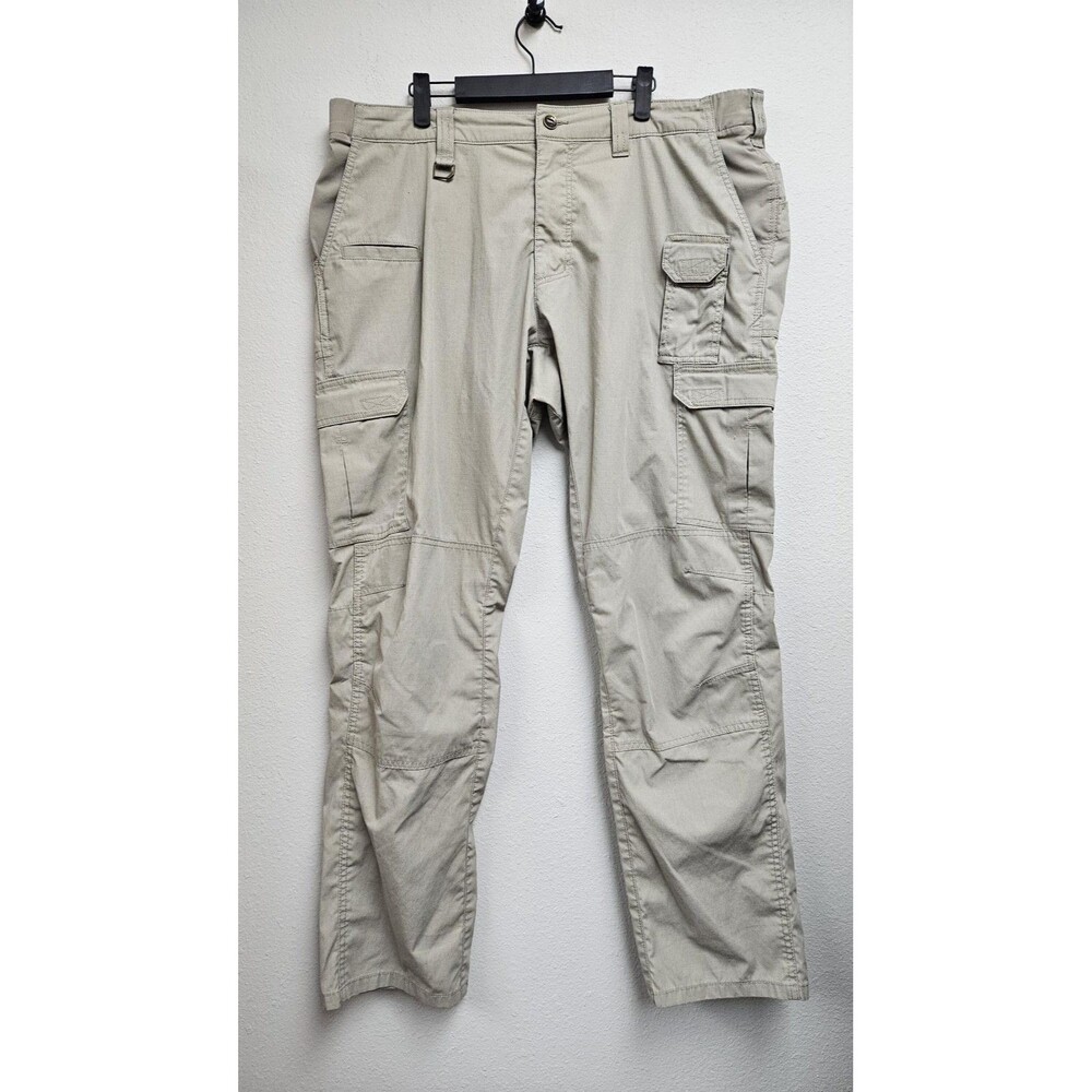 5.11 Tactical Pants Mens 38x32 Beige Ripstop Cargo Utility Hiking Workwear